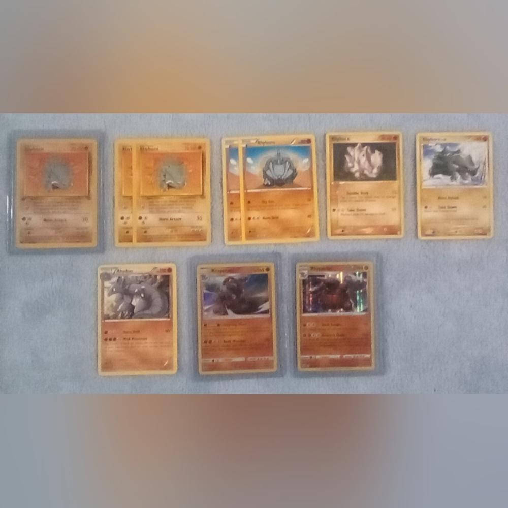 ✨First Edition Rhyhorn Evolution Pokemon Card Bundle✨ - Picture 2 of 15